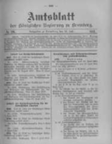 Amtsblatt der Königlichen Preussischen Regierung zu Bromberg. 1913.07.12 No.28
