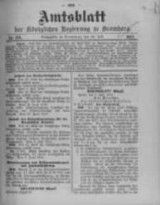 Amtsblatt der K&ouml;niglichen Preussischen Regierung zu Bromberg. 1913.07.19 No.29