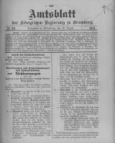 Amtsblatt der Königlichen Preussischen Regierung zu Bromberg. 1913.08.23 No.34