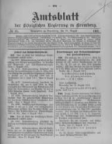 Amtsblatt der K&ouml;niglichen Preussischen Regierung zu Bromberg. 1913.08.30 No.35