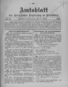 Amtsblatt der Königlichen Preussischen Regierung zu Bromberg. 1913.08.30 No.35