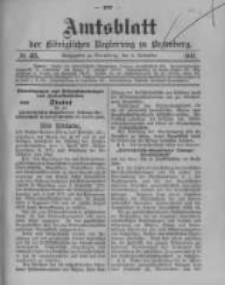 Amtsblatt der K&ouml;niglichen Preussischen Regierung zu Bromberg. 1913.11.08 No.45