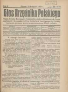 Głos Urzędnika Polskiego : organ Związku Towarzystw Polskich Urzędników Państwowych na Poznańskie i Pomorskie 1922.11.20 R.2 Nr15/16