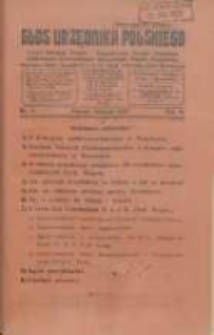 Głos Urzędnika Polskiego : organ Gł&oacute;wnego Związku i Gospodarczych Zrzeszeń Urzędnik&oacute;w Państwowych,Samorządowych i Komunalnych Zachodnich Wojew&oacute;dztw 11.1927 R.6 Nr11