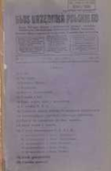 Głos Urzędnika Polskiego : organ Gł&oacute;wnego Związku i Gospodarczych Zrzeszeń Urzędnik&oacute;w Państwowych,Samorządowych i Komunalnych Zachodnich Wojew&oacute;dztw 05.1928 R.7 Nr5