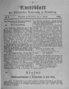 Amtsblatt der Königlichen Preussischen Regierung zu Bromberg. 1900.01.11 No.2