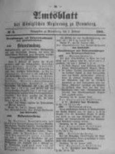 Amtsblatt der K&ouml;niglichen Preussischen Regierung zu Bromberg. 1900.02.01 No.5