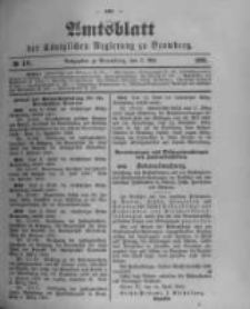 Amtsblatt der K&ouml;niglichen Preussischen Regierung zu Bromberg. 1900.05.03 No.18