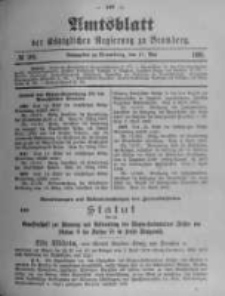 Amtsblatt der K&ouml;niglichen Preussischen Regierung zu Bromberg. 1900.05.17 No.20