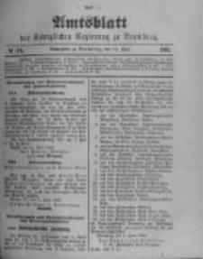 Amtsblatt der K&ouml;niglichen Preussischen Regierung zu Bromberg. 1900.06.14 No.24