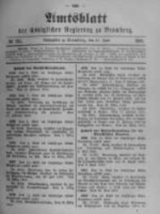 Amtsblatt der K&ouml;niglichen Preussischen Regierung zu Bromberg. 1900.06.21 No.25