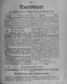 Amtsblatt der K&ouml;niglichen Preussischen Regierung zu Bromberg. 1900.09.06 No.36