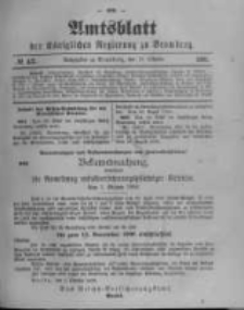 Amtsblatt der K&ouml;niglichen Preussischen Regierung zu Bromberg. 1900.10.18 No.42