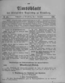 Amtsblatt der K&ouml;niglichen Preussischen Regierung zu Bromberg. 1900.11.01 No.44