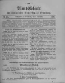 Amtsblatt der Königlichen Preussischen Regierung zu Bromberg. 1900.11.01 No.44