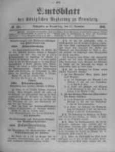 Amtsblatt der Königlichen Preussischen Regierung zu Bromberg. 1900.11.15 No.46