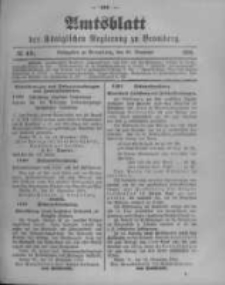 Amtsblatt der K&ouml;niglichen Preussischen Regierung zu Bromberg. 1900.11.29 No.48