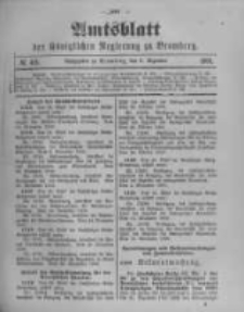 Amtsblatt der K&ouml;niglichen Preussischen Regierung zu Bromberg. 1900.12.06 No.49