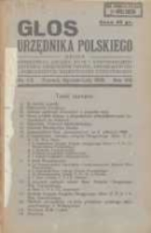 Głos Urzędnika Polskiego : organ Okręgowego Związku Stowarzyszeń i Gospodarczych Zrzeszeń Urzędnik&oacute;w Państwowych,Samorządowych i Komunalnych Wojew&oacute;dztwa Poznańskiego 01-02.1929 R.8 Nr1-2