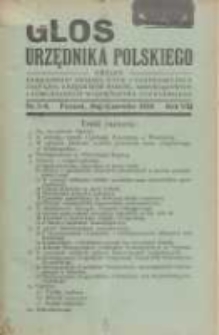 Głos Urzędnika Polskiego : organ Okręgowego Związku Stowarzyszeń i Gospodarczych Zrzeszeń Urzędnik&oacute;w Państwowych,Samorządowych i Komunalnych Wojew&oacute;dztwa Poznańskiego 05-06.1929 R.8 Nr5-6
