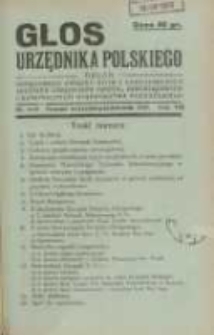 Głos Urzędnika Polskiego : organ Okręgowego Związku Stowarzyszeń i Gospodarczych Zrzeszeń Urzędnik&oacute;w Państwowych,Samorządowych i Komunalnych Wojew&oacute;dztwa Poznańskiego 09-10.1929 R.8 Nr9-10