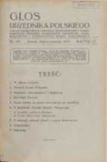 Głos Urzędnika Polskiego : organ Okręgowego Związku Stowarzyszeń i Gospodarczych Zrzeszeń Urzędnik&oacute;w Państwowych,Samorządowych i Komunalnych Wojew&oacute;dztwa Poznańskiego 08-09.1930 R.9 Nr8-9