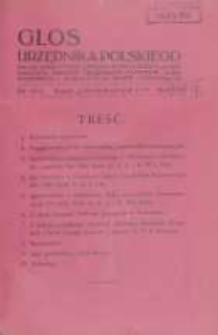 Głos Urzędnika Polskiego : organ Okręgowego Związku Stowarzyszeń i Gospodarczych Zrzeszeń Urzędnik&oacute;w Państwowych,Samorządowych i Komunalnych Wojew&oacute;dztwa Poznańskiego 10-11.1930 R.9 Nr10-11