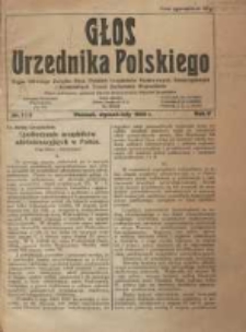 Głos Urzędnika Polskiego : organ Gł&oacute;wnego Związku Stowarzyszeń Polskich Urzędnik&oacute;w Państwowych,Samorządowych i Komunalnych Trzech Zachodnich Wojew&oacute;dztw 01-02.1925 R.5 Nr1-2