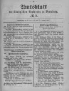 Amtsblatt der Königlichen Preussischen Regierung zu Bromberg. 1899.01.12 No.2