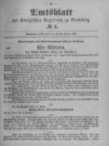 Amtsblatt der K&ouml;niglichen Preussischen Regierung zu Bromberg. 1899.01.26 No.4