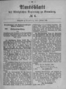 Amtsblatt der K&ouml;niglichen Preussischen Regierung zu Bromberg. 1899.02.09 No.6