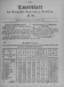 Amtsblatt der K&ouml;niglichen Preussischen Regierung zu Bromberg. 1899.03.09 No.10