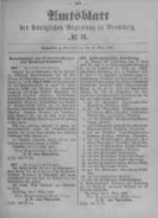 Amtsblatt der K&ouml;niglichen Preussischen Regierung zu Bromberg. 1899.03.16 No.11