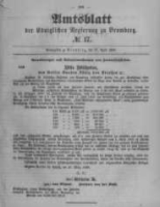 Amtsblatt der Königlichen Preussischen Regierung zu Bromberg. 1899.04.27 No.17