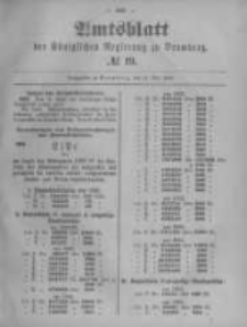 Amtsblatt der Königlichen Preussischen Regierung zu Bromberg. 1899.05.11 No.19