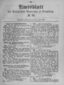 Amtsblatt der K&ouml;niglichen Preussischen Regierung zu Bromberg. 1899.06.08 No.23
