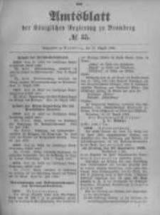 Amtsblatt der Königlichen Preussischen Regierung zu Bromberg. 1899.08.31 No.35