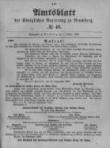 Amtsblatt der K&ouml;niglichen Preussischen Regierung zu Bromberg. 1899.10.05 No.40