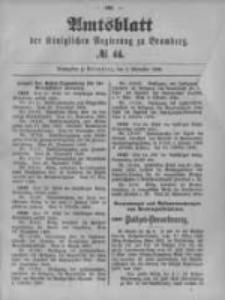 Amtsblatt der K&ouml;niglichen Preussischen Regierung zu Bromberg. 1899.11.02 No.44