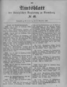 Amtsblatt der Königlichen Preussischen Regierung zu Bromberg. 1899.11.30 No.48