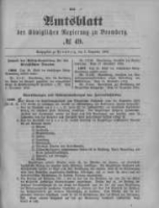 Amtsblatt der K&ouml;niglichen Preussischen Regierung zu Bromberg. 1899.12.07 No.49