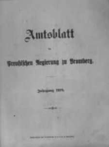 Amtsblatt der Königlichen Preussischen Regierung zu Bromberg. 1919.01.04 No.1