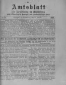 Amtsblatt der Königlichen Preussischen Regierung zu Bromberg. 1919.01.25 No.5