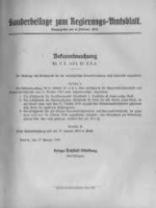 Amtsblatt der K&ouml;niglichen Preussischen Regierung zu Bromberg. 1919.02.08 No.9