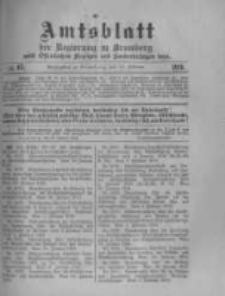 Amtsblatt der Königlichen Preussischen Regierung zu Bromberg. 1919.02.15 No.11