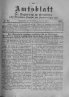 Amtsblatt der K&ouml;niglichen Preussischen Regierung zu Bromberg. 1919.04.12 No.24