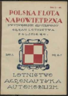 Polska Flota Napowietrzna 15. Października i 1. Listopada 1919r. Nr 6-7