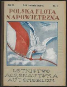 Polska Flota Napowietrzna 1. Stycznia 1920r. Nr 1