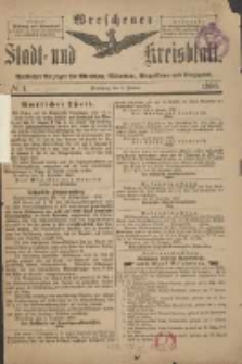 Wreschener Stadt und Kreisblatt: amtlicher Anzeiger für Wreschen, Miloslaw, Strzalkowo und Umgegend 1900.01.03 Nr1