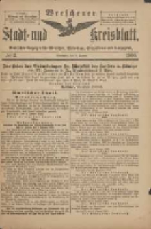 Wreschener Stadt und Kreisblatt: amtlicher Anzeiger für Wreschen, Miloslaw, Strzalkowo und Umgegend 1900.01.06 Nr2